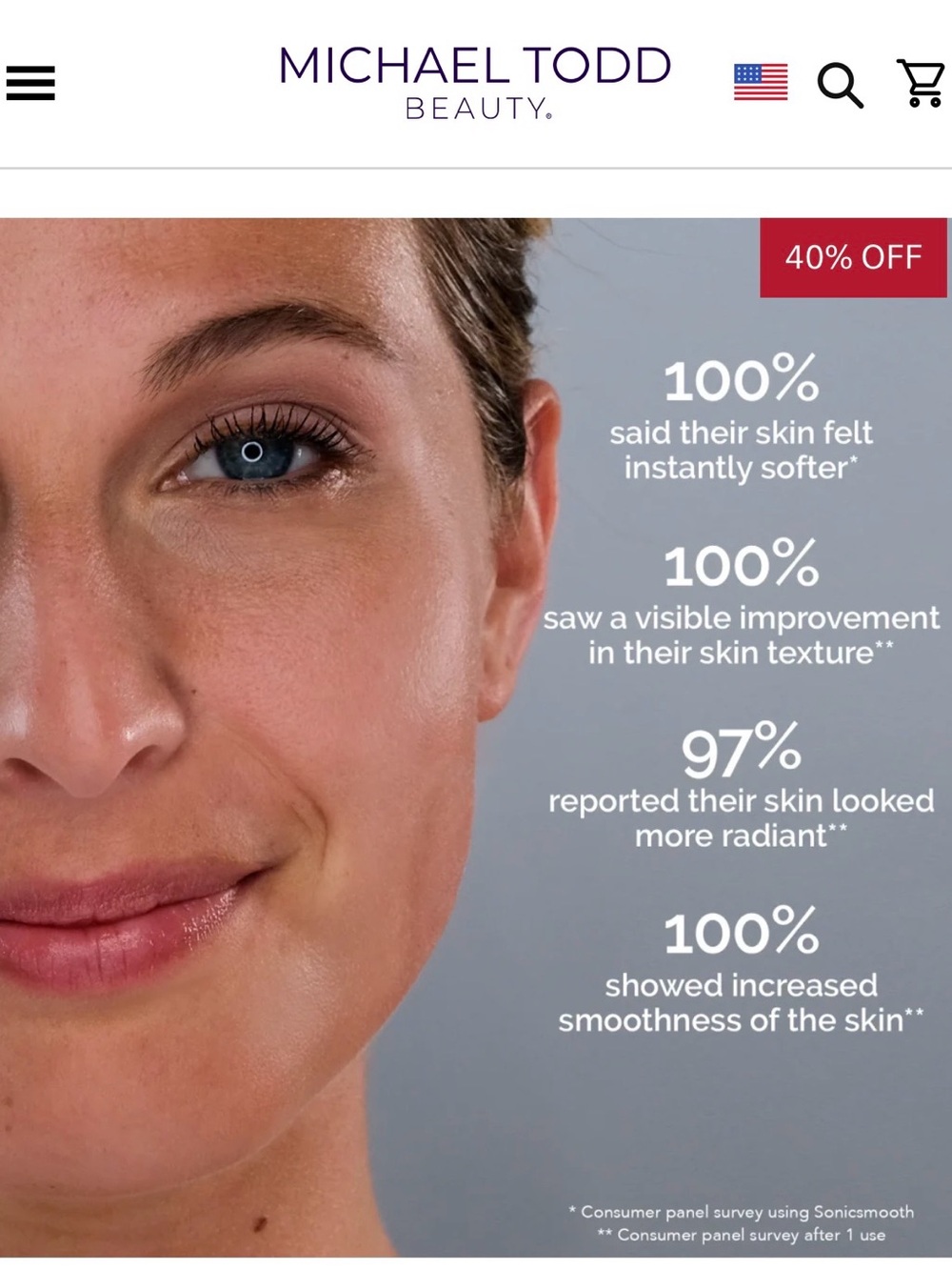 Sonicsmooth Pro+ White Facial Dermaplaning & Hair Removal Tool - Picture 5 of 7